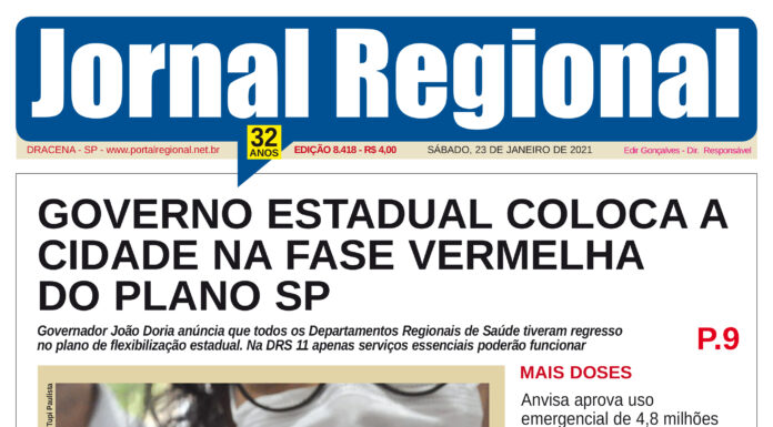 Jornal Regional, dia 23/01/2021