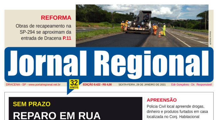 Jornal Regional, dia 29/01/2021