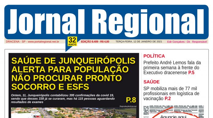 Jornal Regional, dia 12/01/2021