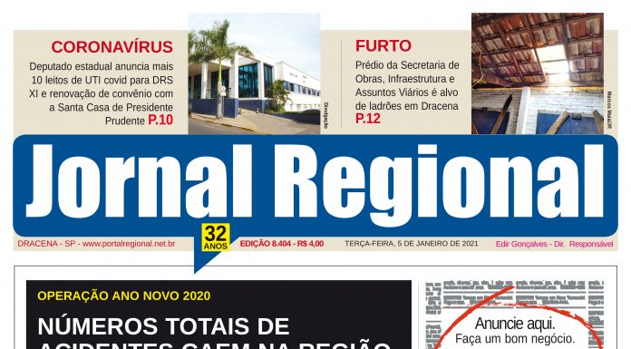 Jornal Regional, dia 05/01/2021