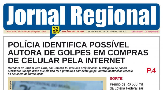 Jornal Regional, dia 15/01/2021