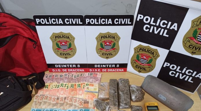 Polícia civil prende suspeitos de usar máquina de cartão para vender drogas em Dracena