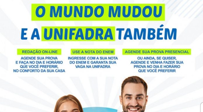 Unifadra oferece descontos nas mensalidades para novos alunos
