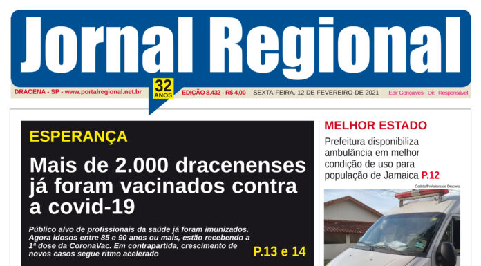 Jornal Regional, dia 12/02/2021