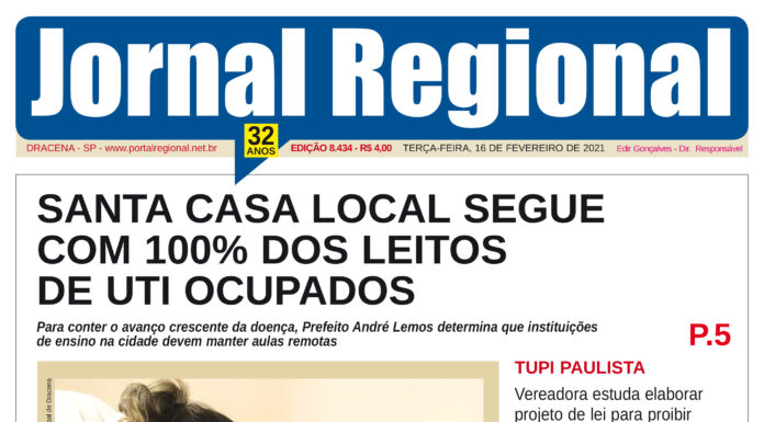 Jornal Regional, dia 16/02/2021