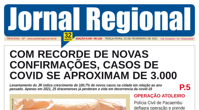 Jornal Regional, dia 23/02/2021