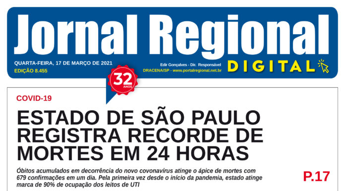 Jornal Regional, dia 17/03/2021