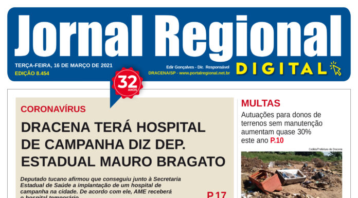 Jornal Regional, dia 16/03/2021