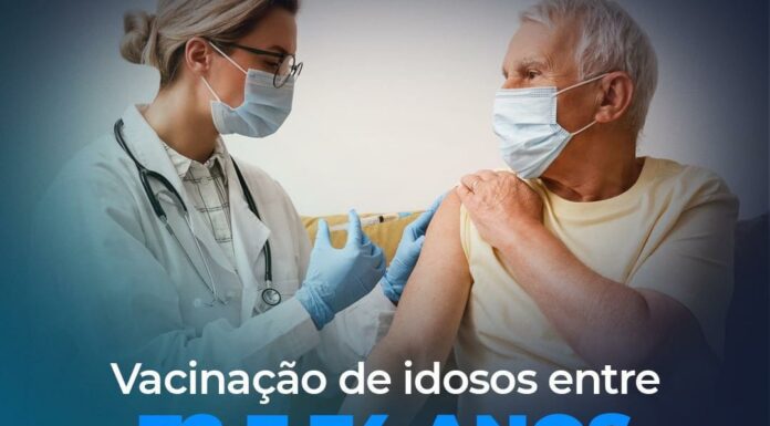 Prefeitura informa antecipação de público alvo de vacinação contra covid