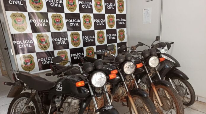 Polícia Civil recupera quatro motocicletas furtadas em Dracena