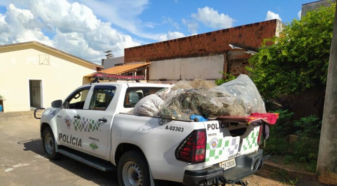 Policia Ambiental destrói materiais apreendidos