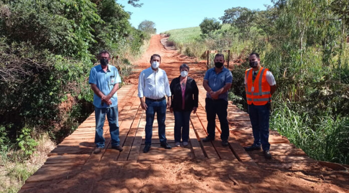 Ponte da estrada do ipê é reformada em parceria entre município e usina rio vermelho