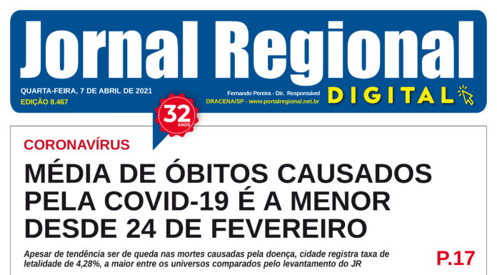 Jornal Regional, dia 07/04/2021