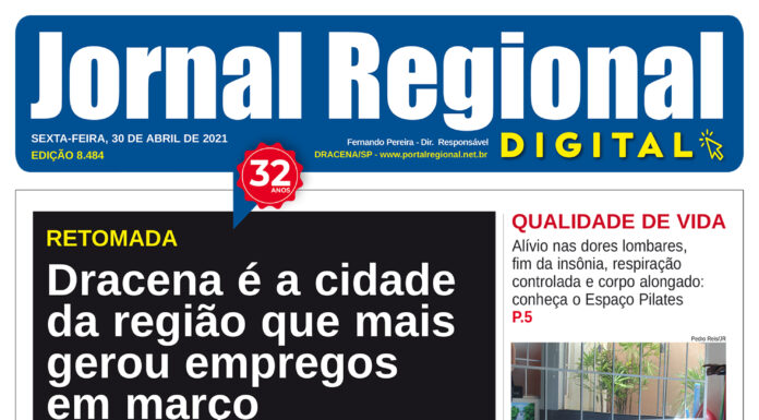Jornal Regional, dia 30/04/2021