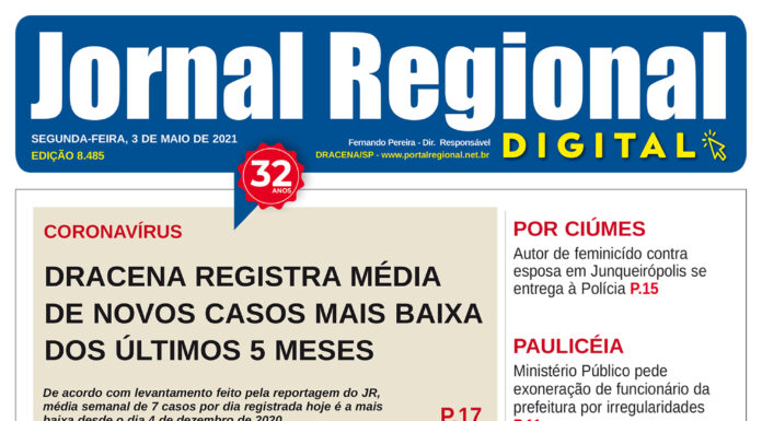 Jornal Regional, dia 03/05/2021