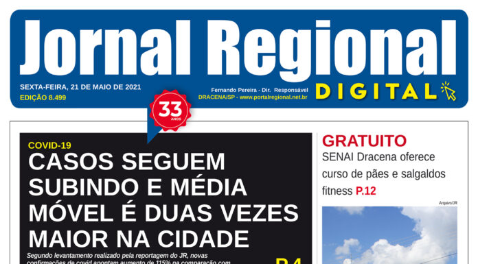 Jornal de hoje, dia 21/05/2021