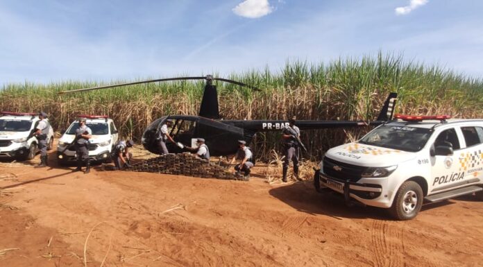 Polícia localiza e prende piloto que abandonou drogas em helicóptero na região de Assis