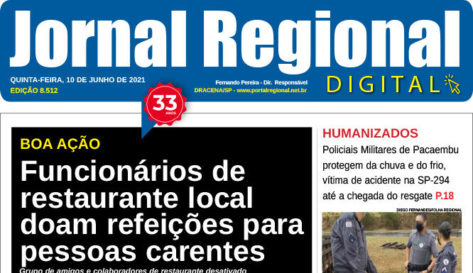 Jornal de Hoje, dia 10/06/2021