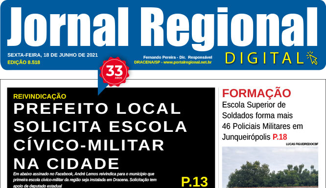 Jornal de Hoje, dia 18/06/2021