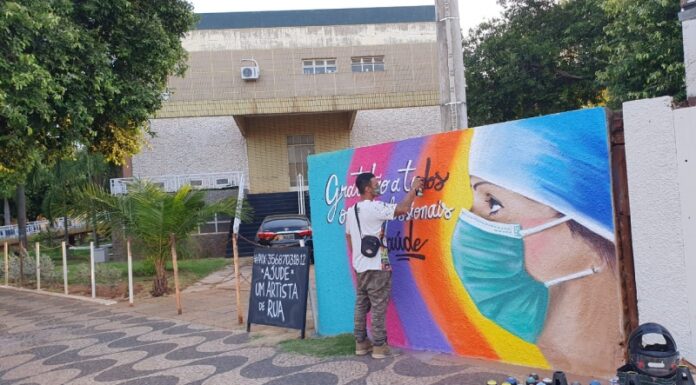 Artista dracenense homenageia profissionais da saúde