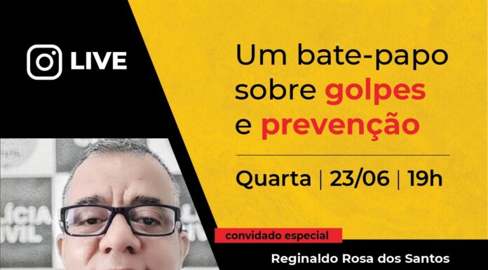 Policia civil de Dracena, participa de live sobre golpes e prevenção, promovida em curso de pós-graduação do SENAC de Campinas.