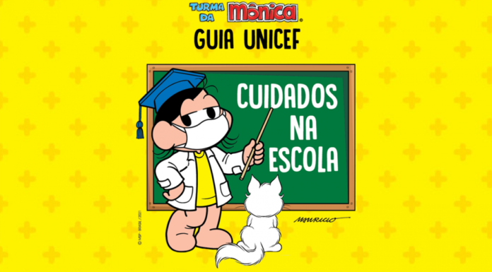 Turma da Mônica ilustra guia para retorno às aulas presenciais