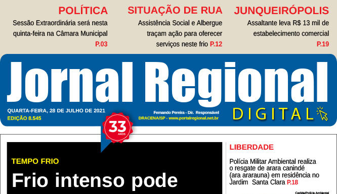 Jornal de Hoje, dia 28/07/2021