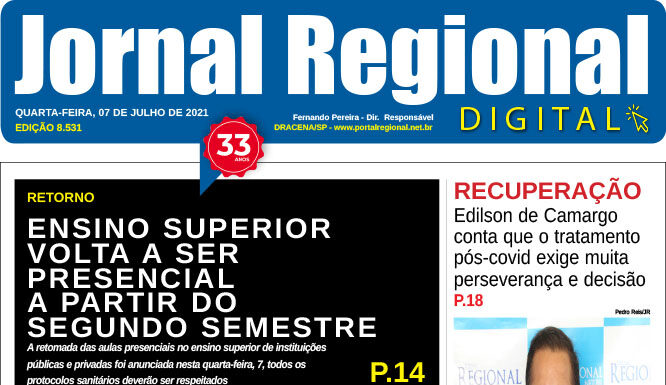 Jornal de Hoje, dia 07/07/2021