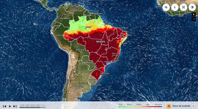 Semana começa seca na maior parte do Brasil