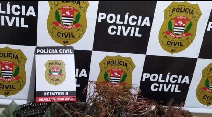 Polícia Civil prende suspeitos de envolvimento em furto e receptação de fios e cabos de cobre em Ouro Verde