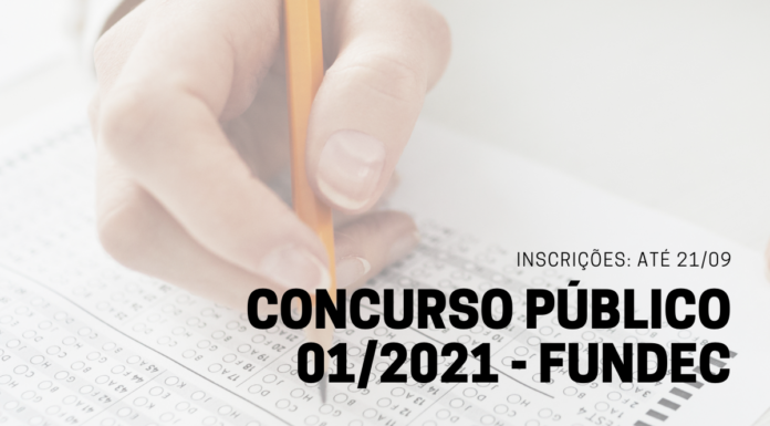 Fundec abre concurso público para contratações