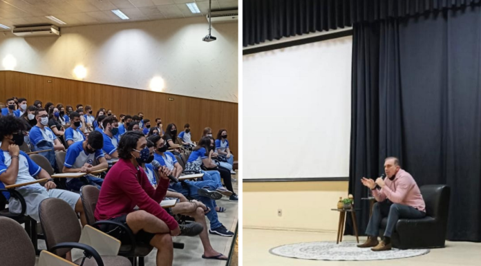 Agir salva vidas: palestra no Anglo-CID abordou temas como ansiedade, depressão e bullying Cedida Fundec