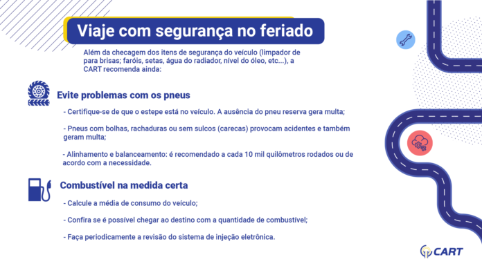 Saída para o feriado requer atenção para pneus e combustível
