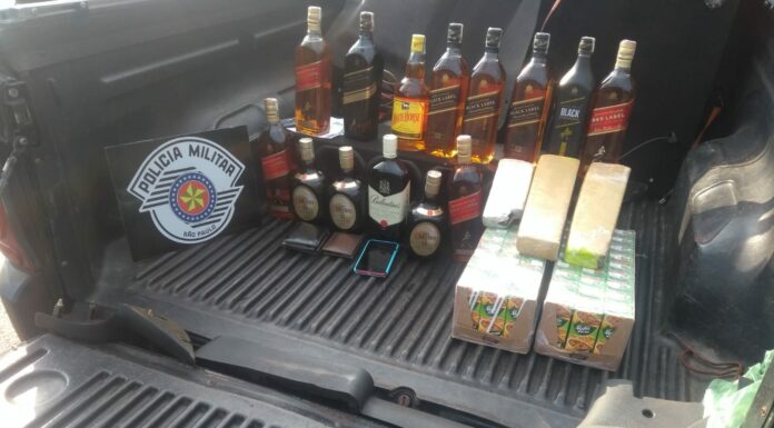Em Junqueirópolis, Polícia Militar faz apreensão de bebidas e drogas e identifica autores Cedida PM