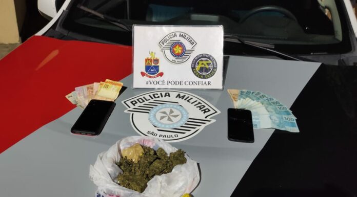 Polícia Militar prende homem por tráfico de drogas em Junqueirópolis Cedida Polícia Militar