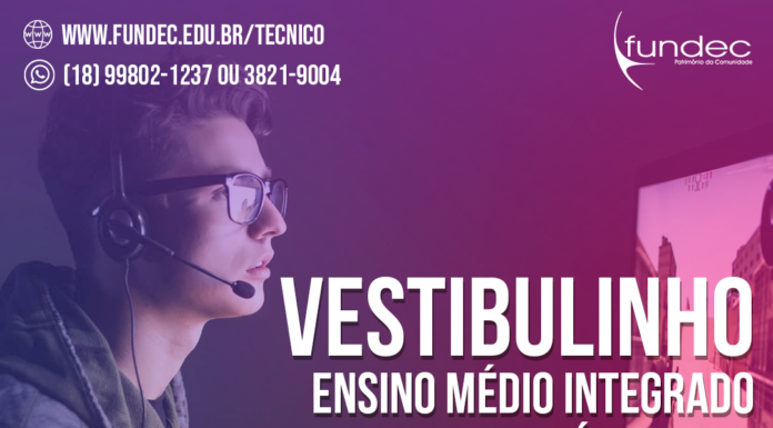 O CEP/UME está com inscrições abertas para o Vestibulinho do Novo Ensino Médio