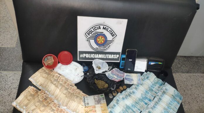 Polícia Militar prende um homem por tráfico de drogas em vicinal Cedida Polícia Militar