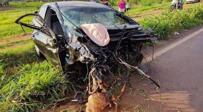 Após furtar carro, homem provoca acidente com morte na SP- 457 em Bastos Cedida João Mário Trentini
