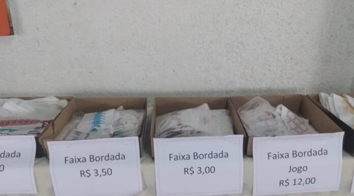 Bazar da Instituição Novo Amanhecer segue até sexta-feira Cedida INA