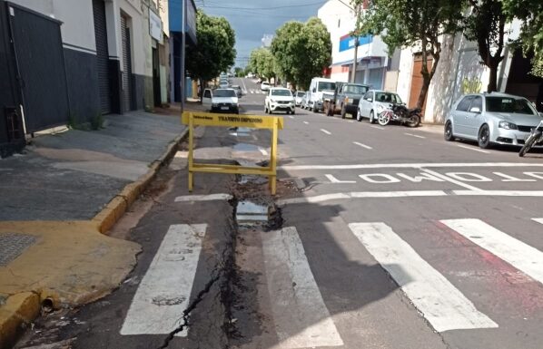 Infraestrutura planeja solucionar problema na Marecha Rondon em março Cedida Prefeitura