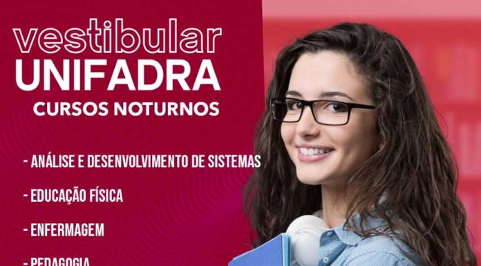 Últimos dias de inscrição para o vestibular da Unifadra, as aulas iniciam no dia 14 de fevereiro