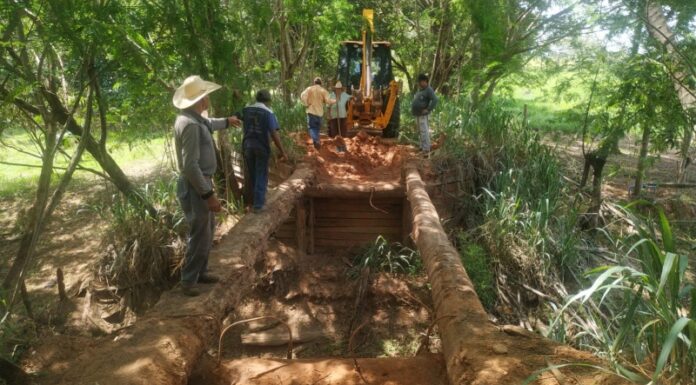 Ponte que passa em frente à Pousada Bom Samaritano passa por reforma Cedida