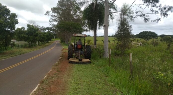 Agricultura roça vicinal Mario covas até a Pousada Bom Samaritano Cedida Prefeitura