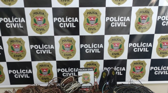 Polícia Civil prende o homem suspeito de furtar cabos elétricos de creche em construção no município de Ouro Verde Cedida Polícia Civil