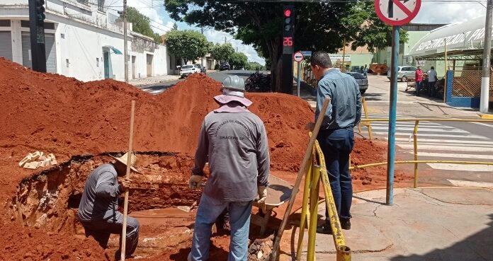Prefeitura de Dracena promove reparos em obras de galeria no centro da cidade Cedida Prefeitura
