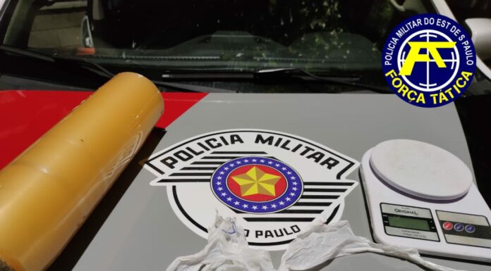 Em ação de Força Tática, homem é preso por tráfico de entorpecentes em Paulicéia Cedida Polícia Militar