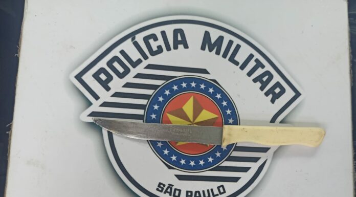 Em Pacaembu, PM prende homem em flagrante por ameaça e Lei Maria da Penha contra mãe e irmã Cedida PM