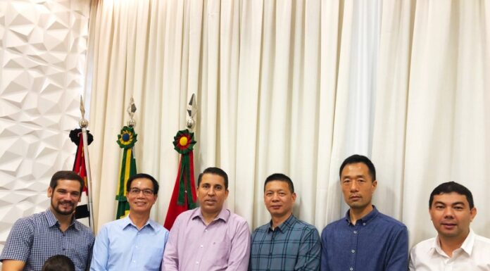 Empresários chineses visitam prefeito dracenense e instalações do SENAI local Cedida Prefeitura