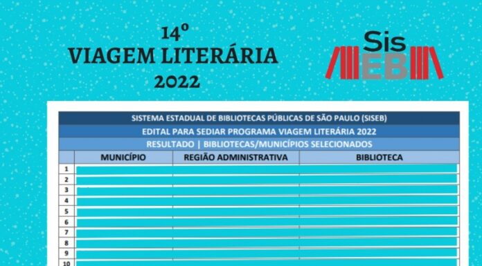 Dracena é selecionada para sediar o Programa Viagem Literária 2022