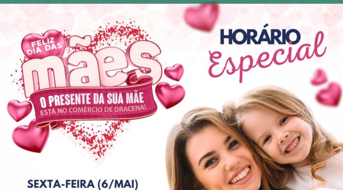 Dia das Mães: veja o horário especial do comércio de Dracena Imagem ilustrativa